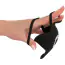 Віброкільце зі стимулятором мошонки Rebel Men's Gear Cock Ring With RC Ball Massager, чорне - Фото №12
