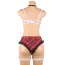 Костюм школьницы Star Night Sexy Schoolgirl Costume Set, красно-белый: бюстгальтер + трусики + галстук + подвязки - Фото №6
