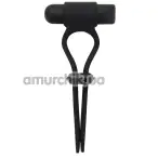 Виброкольцо для члена Rings Of Love Adjustable Cockring 21696, черное - Фото №1