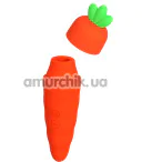 Симулятор орального сексу для жінок з вібрацією Carrot Vibrator, помаранчевий - Фото №1