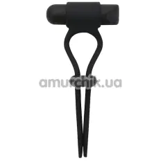 Віброкільце для члена Rings Of Love Adjustable Cockring 21696, чорне - Фото №1