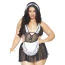 Костюм покоївки Leg Avenue Fantasy French Maid Costume, чорно-білий: сукня + трусики-стрінги + головний убір - Фото №1