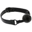 Кляп Blaze Luxury Fetish Ball Gag с дырочками, черный - Фото №1