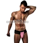 Мужские трусы-джоки Passion 007 Thong, черно-розовые - Фото №1