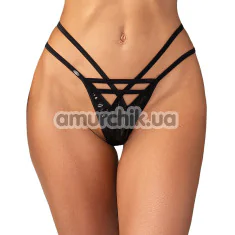 Трусики-стринги Obsessive Keira Lise, черные - Фото №1