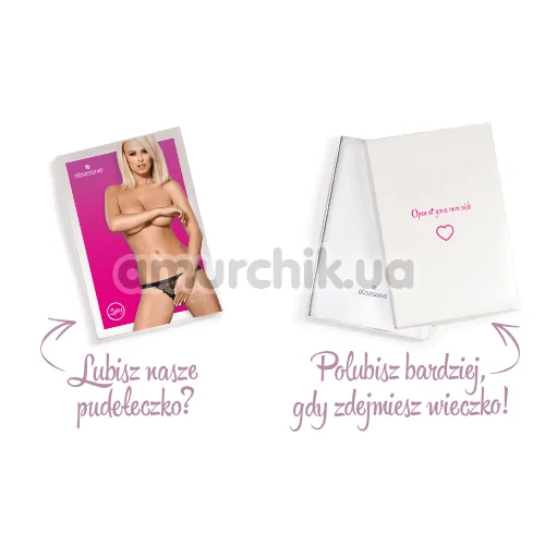 Трусики-стринги Obsessive 828-THC-1, черные