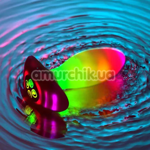 Анальная пробка с вибрацией и подсветкой Illumination The Plug, белая