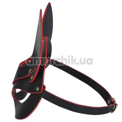 Маска лисички Roomfun Fox Mask, черно-красная