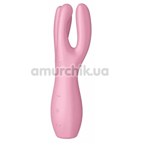Кліторальний вібратор Satisfyer Threesome 3, рожевий