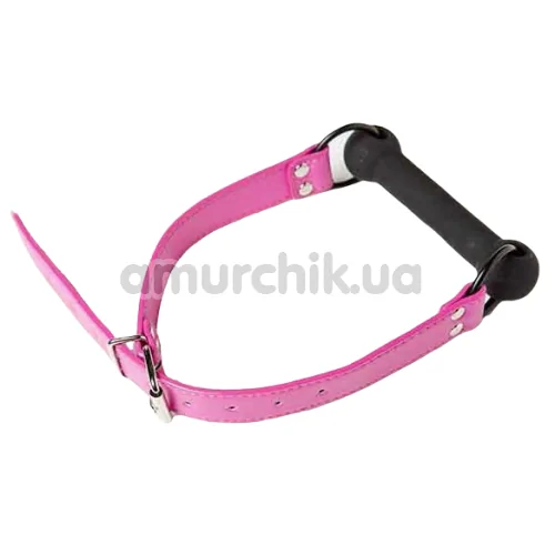 Кляп DS Fetish Silicone Luxury Fetish Gag, черно-розовый