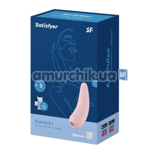 Симулятор орального секса для женщин Satisfyer Curvy 2+, розовый