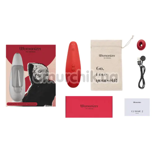 Симулятор орального сексу для жінок Womanizer The Original Marilyn Monroe, червоний