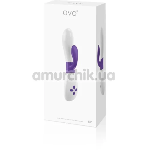 Вібратор OVO K2, біло-фіолетовий