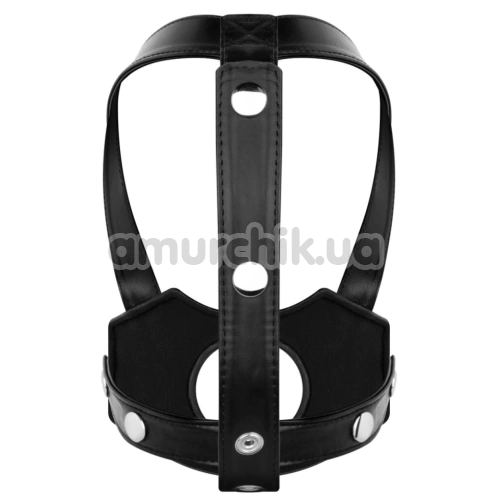 Маска на голову для страпона Bedroom Fantasies Head Bondage Harness, черная