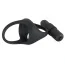 Віброкільце Black Velvets Silicone Cock & Ball Ring + Vibe, чорне - Фото №3