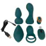 Набір секс-іграшок Couples Choice RC Mini Vibrator With 4 Attachments, зелений - Фото №11
