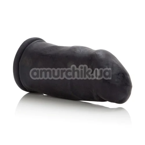 Насадка-подовжувач члена Latex Extension - Smooth Cock Heads, чорна