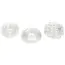 Набор из 3 эрекционных колец Transparent Reversible Ring Set, прозрачный - Фото №3