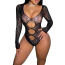 Боді Star Night Open Leo Bodysuit, чорне - Фото №2