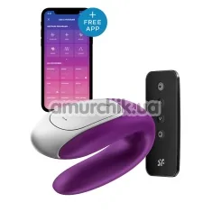Вибратор Satisfyer Double Fun Partner Vibrator, фиолетовый - Фото №1