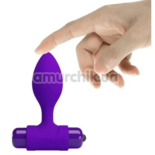Анальная пробка с вибрацией Pretty Love Vibra Butt Plug, фиолетовая