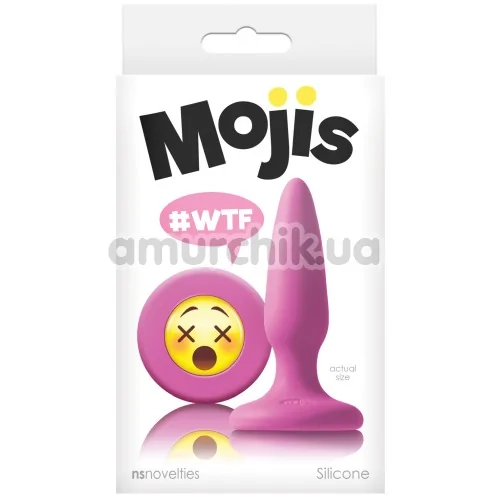 Анальна пробка Mojis WTF, рожева