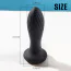 Анальна пробка з вібрацією та поштовхами Boss Series Limonster Anal Plug, чорна - Фото №4