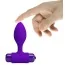 Анальная пробка с вибрацией Pretty Love Vibra Butt Plug, фиолетовая - Фото №9