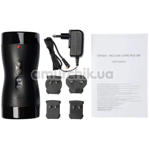 Адаптер с ротацией и вакуумной стимуляцией Tenga Vacuum Gyro Roller + мастурбатор Tenga Rolling Cup