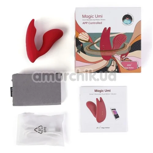 Вібратор Magic Motion Magic Umi, червоний