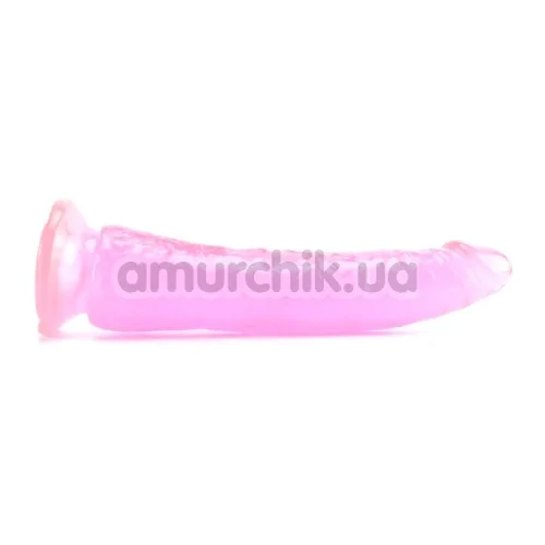 Фаллоимитатор Basix Rubber Works Slim 7, розовый