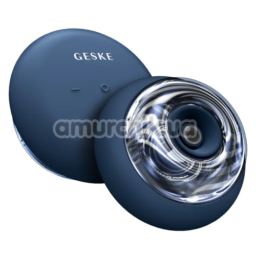Ультразвуковий масажер для обличчя та тіла Geske Sonic Cool & Warm Face and Body Massager 9 in 1, синій