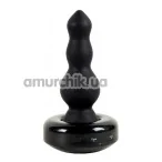 Анальна пробка з вібрацією Butt Plug Flexi Head 4.5, чорна - Фото №1