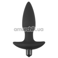Анальная пробка с вибрацией Lovetoy Silicone Fantasy Anal Plug, черная - Фото №1