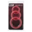 Набір з 3 ерекційних кілець Black & Red Cock Rings Set, червоний - Фото №2