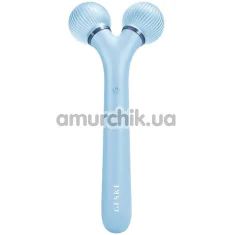 Ультразвуковой массажер для лица Geske Sonic Facial Roller 4 in 1, голубой - Фото №1