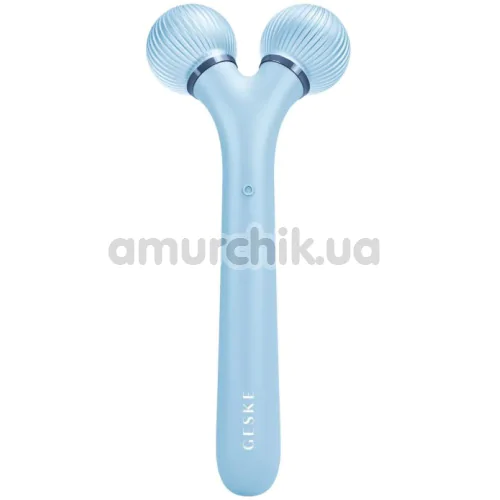 Ультразвуковий масажер для обличчя Geske Sonic Facial Roller 4 in 1, блакитний - Фото №1