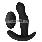 Вибростимулятор простаты с ротацией Beast in Black P-play Probe, черный - Фото №1