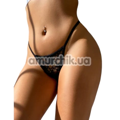Трусики-стрінги Star Night Net Bikini Panties, чорні - Фото №1