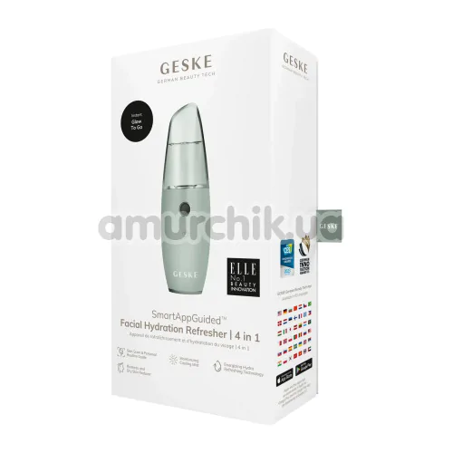 Зволожувач для шкіри обличчя Geske Facial Hydration Refresher 4 in 1, зелений