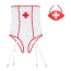 Костюм медсестры Star Night Naughty Nurse Costume Set, белый: боди + повязка на голову - Фото №9