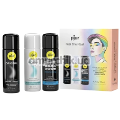Набор лубрикантов Pjur Pride Box Feel The Real, 3 х 30 мл - Фото №1