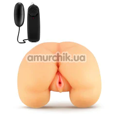 Искусственная вагина и анус с вибрацией X5 Vibrating Realistic Ass, телесная - Фото №1