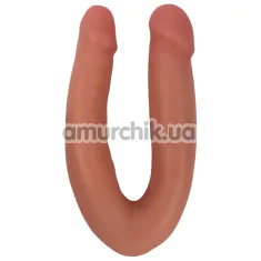 Двокінцевий фалоімітатор Thinz Double Dipper Slim Dong Vanilla, тілесний - Фото №1