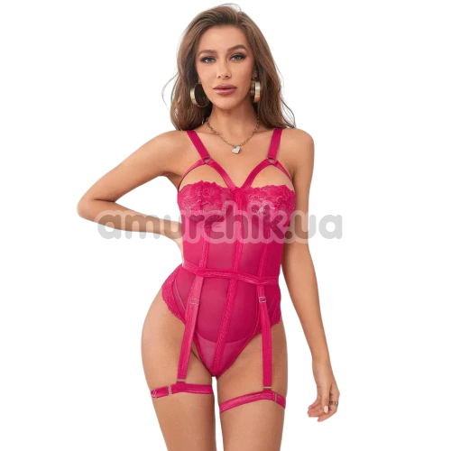 Боди Star Night Sexy Lace Strap Teddy, розовое