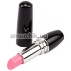 Кліторальний вібратор Vagina Lipstick Massage, чорний - Фото №1