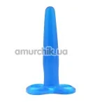 Анальна пробка Butt Hungry Silicon Anal Tool, блакитна - Фото №1