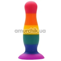 Анальна пробка Colourful Love Colourful Plug 14.5 см, райдужна - Фото №1