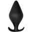 Анальная пробка Bootyful Silicone Plug With T-Handle 6.7 см, черная - Фото №1