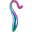 Фалоімітатор Glamour Glass Elegant Curved Dildo, мультикольоровий - Фото №2